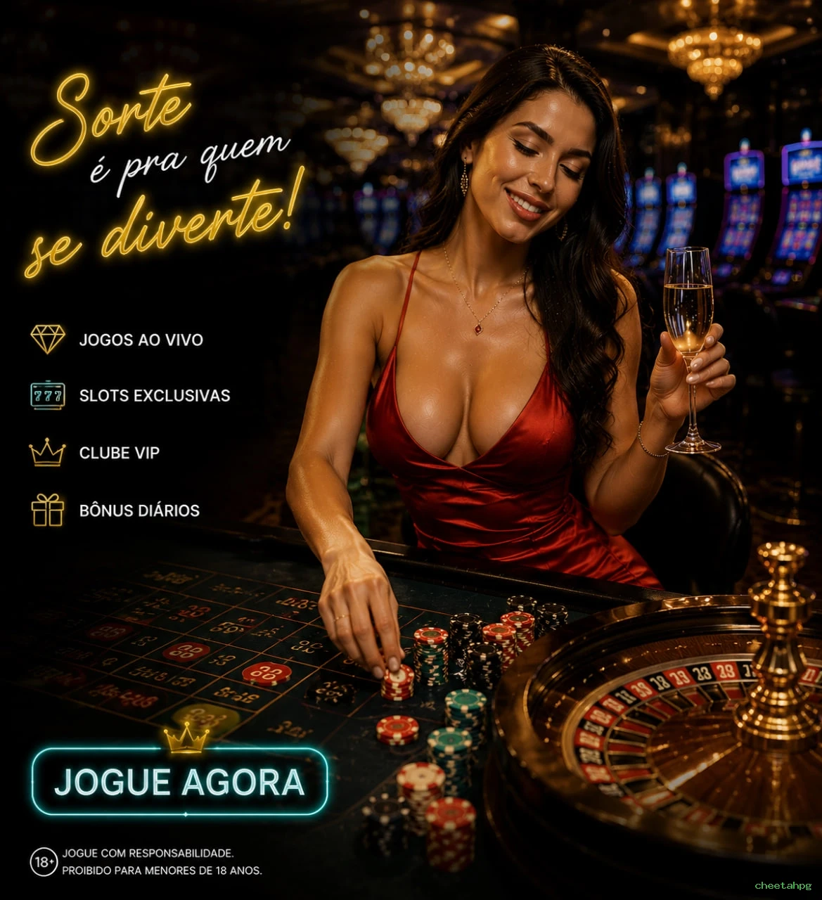 Imagem promocional do aplicativo mobile da cheetahpg